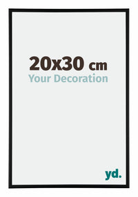 Kent Aluminium Photo Frame 20x30cm Black Matt Front Size | Yourdecoration.com