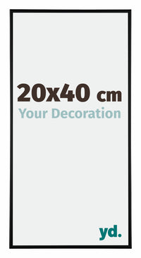 Kent Aluminium Photo Frame 20x40cm Black Matt Front Size | Yourdecoration.com