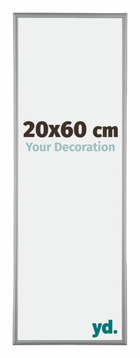Kent Aluminium Photo Frame 20x60cm Platinum Front Size | Yourdecoration.com