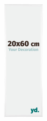 Kent Aluminium Photo Frame 20x60cm White High Gloss Front Size | Yourdecoration.com