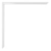 Kent Aluminium Photo Frame 21x30cm White High Gloss Detail Corner | Yourdecoration.com
