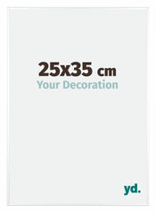 Kent Aluminium Photo Frame 25x35cm White High Gloss Front Size | Yourdecoration.com