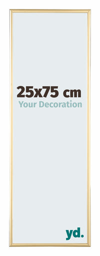 Kent Aluminium Photo Frame 25x75cm Gold Front Size | Yourdecoration.com
