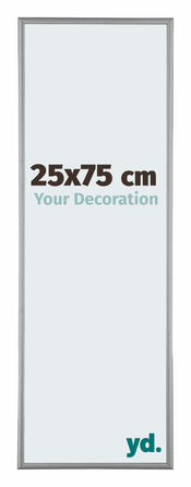 Kent Aluminium Photo Frame 25x75cm Platinum Front Size | Yourdecoration.com