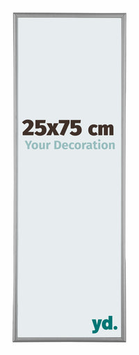 Kent Aluminium Photo Frame 25x75cm Platinum Front Size | Yourdecoration.com