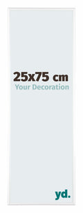 Kent Aluminium Photo Frame 25x75cm White High Gloss Front Size | Yourdecoration.com