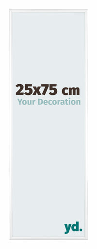 Kent Aluminium Photo Frame 25x75cm White High Gloss Front Size | Yourdecoration.com
