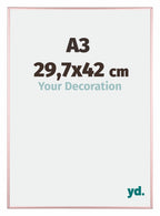 Kent Aluminium Photo Frame 29 7x42cm A3 Copper Front Size | Yourdecoration.com