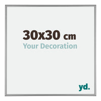 Kent Aluminium Photo Frame 30x30cm Platinum Front Size | Yourdecoration.com