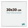 Kent Aluminium Photo Frame 30x30cm Silver High Gloss Front Size | Yourdecoration.com