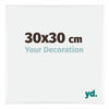 Kent Aluminium Photo Frame 30x30cm White High Gloss Front Size | Yourdecoration.com