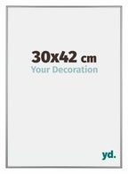 Kent Aluminium Photo Frame 30x42cm Platinum Front Size | Yourdecoration.com