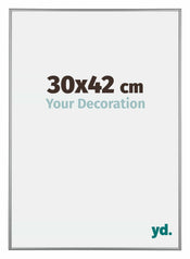 Kent Aluminium Photo Frame 30x42cm Platinum Front Size | Yourdecoration.com