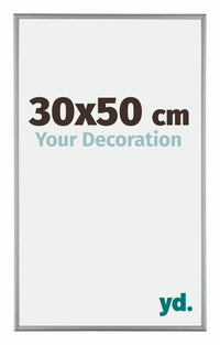 Kent Aluminium Photo Frame 30x50cm Platinum Front Size | Yourdecoration.com