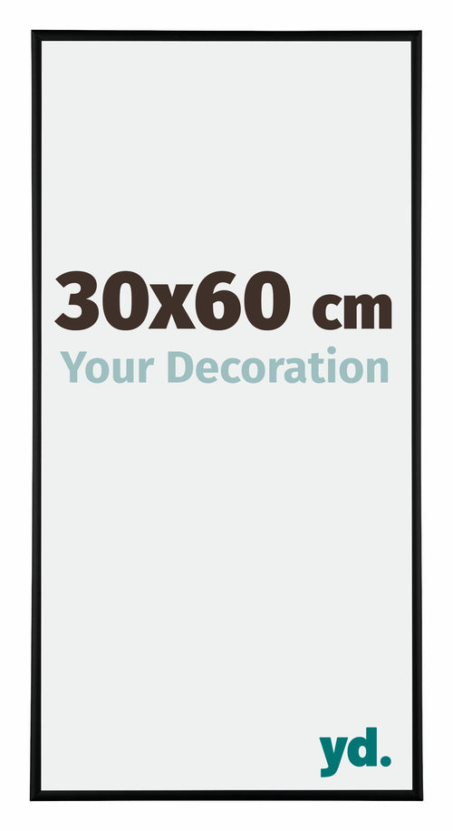 Kent Aluminium Photo Frame 30x60cm Black Matt Front Size | Yourdecoration.com