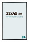 Kent Aluminium Photo Frame 32x45cm Black High Gloss Front Size | Yourdecoration.com
