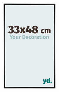 Kent Aluminium Photo Frame 33x48cm Black High Gloss Front Size | Yourdecoration.com