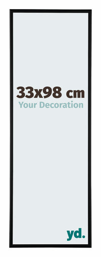 Kent Aluminium Photo Frame 33x98cm Black Matte Front Size | Yourdecoration.com