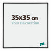 Kent Aluminium Photo Frame 35x35cm Black High Gloss Front Size | Yourdecoration.com