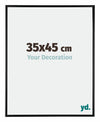 Kent Aluminium Photo Frame 35x45cm Black High Gloss Front Size | Yourdecoration.com