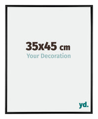 Kent Aluminium Photo Frame 35x45cm Black High Gloss Front Size | Yourdecoration.com