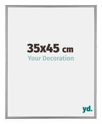 Kent Aluminium Photo Frame 35x45cm Platinum Front Size | Yourdecoration.com