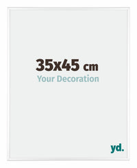 Kent Aluminium Photo Frame 35x45cm White High Gloss Front Size | Yourdecoration.com