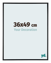 Kent Aluminium Photo Frame 36x49cm Black High Gloss Front Size | Yourdecoration.com