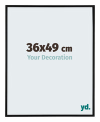 Kent Aluminium Photo Frame 36x49cm Black Matte Front Size | Yourdecoration.com