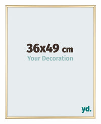 Kent Aluminium Photo Frame 36x49cm Gold Front Size | Yourdecoration.com