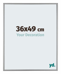 Kent Aluminium Photo Frame 36x49cm Platinum Front Size | Yourdecoration.com