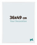 Kent Aluminium Photo Frame 36x49cm White High Gloss Front Size | Yourdecoration.com