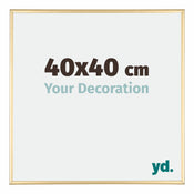 Kent Aluminium Photo Frame 40x40cm Gold Front Size | Yourdecoration.com