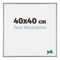 Kent Aluminium Photo Frame 40x40cm Platinum Front Size | Yourdecoration.com