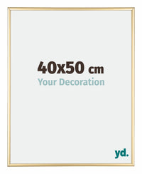 Kent Aluminium Photo Frame 40x50cm Gold Front Size | Yourdecoration.com