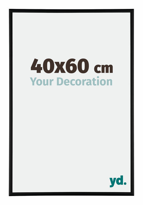 Kent Aluminium Photo Frame 40x60cm Black Matt Front Size | Yourdecoration.com