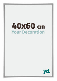 Kent Aluminium Photo Frame 40x60cm Platinum Front Size | Yourdecoration.com