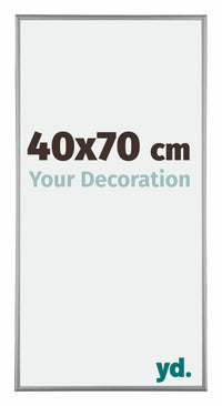 Kent Aluminium Photo Frame 40x70cm Platinum Front Size | Yourdecoration.com