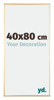 Kent Aluminium Photo Frame 40x80cm Gold Front Size | Yourdecoration.com