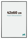 Kent Aluminium Photo Frame 42x60cm Black High Gloss Front Size | Yourdecoration.com