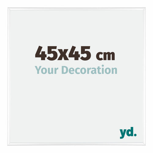 Kent Aluminium Photo Frame 45x45cm White High Gloss Front Size | Yourdecoration.com