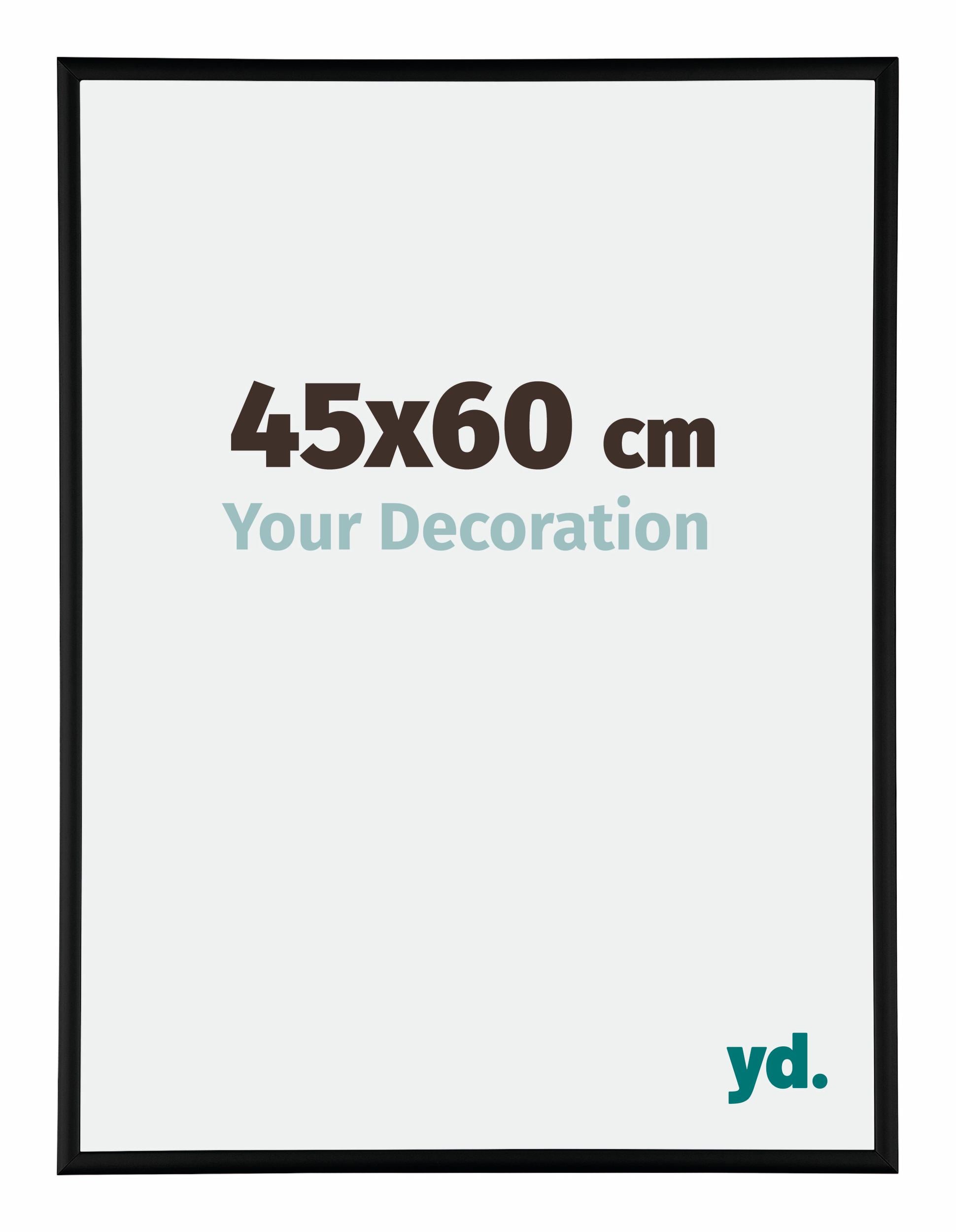 Kent Aluminium Photo Frame 45x60cm Black Matt Front Size | Yourdecoration.com