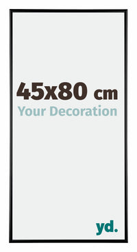 Kent Aluminium Photo Frame 45x80cm Black High Gloss Front Size | Yourdecoration.com