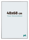 Kent Aluminium Photo Frame 48x68cm Platinum Front Size | Yourdecoration.com