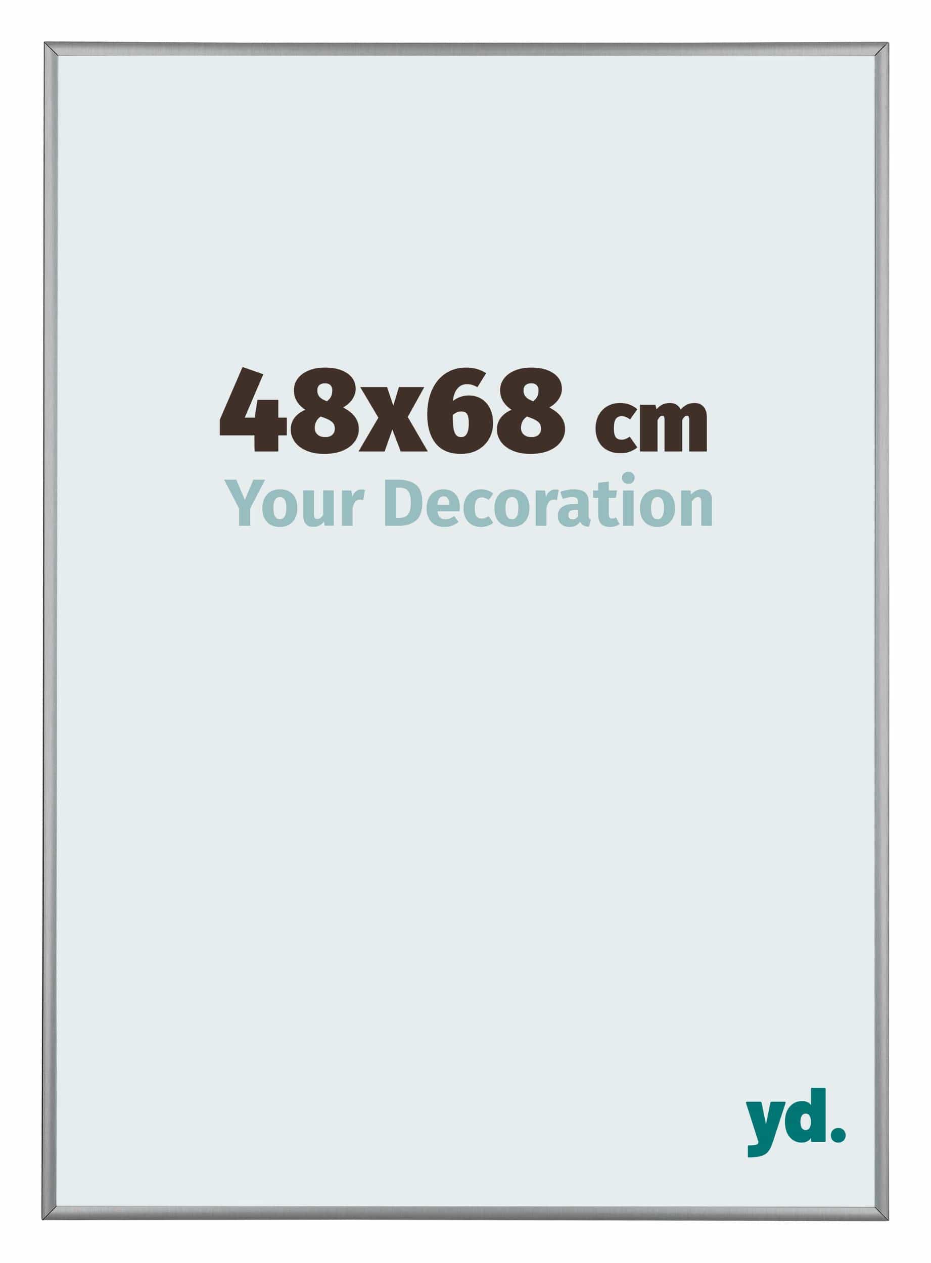 Kent Aluminium Photo Frame 48x68cm Platinum Front Size | Yourdecoration.com