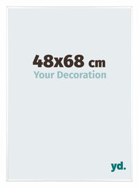 Kent Aluminium Photo Frame 48x68cm White High Gloss Front Size | Yourdecoration.com