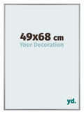 Kent Aluminium Photo Frame 49x68cm Platinum Front Size | Yourdecoration.com