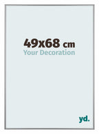 Kent Aluminium Photo Frame 49x68cm Platinum Front Size | Yourdecoration.com