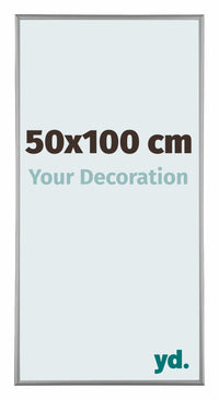 Kent Aluminium Photo Frame 50x100cm Platinum Front Size | Yourdecoration.com