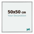 Kent Aluminium Photo Frame 50x50cm Platinum Front Size | Yourdecoration.com